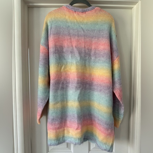 Women’s Colorful Knit Cardigan - Picture 2 of 7